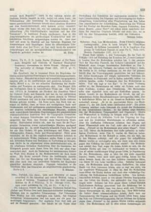 451 [Rezension] Paton, Lewis B., Jerusalem in Bible Times