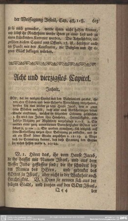 Acht und vierzigstes Capitel