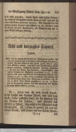 Acht und vierzigstes Capitel