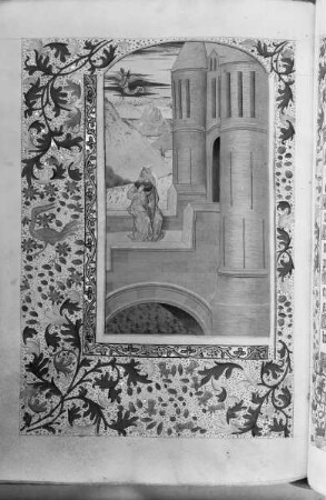 Stundenbuch — David erscheint ein Engel, Folio 115verso