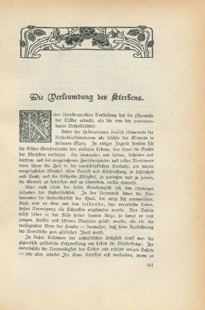 Die Verleumdung des Sterbens.
