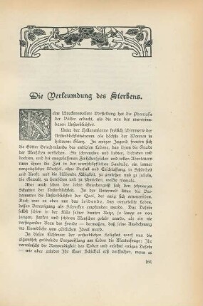 Die Verleumdung des Sterbens.