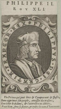Bildnis von Philippe II., König von Frankreich