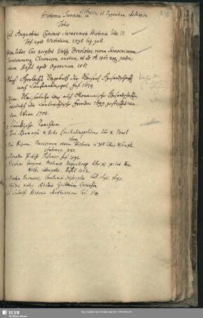Historia Turcica, Persica et Byzantina et Aethiopica