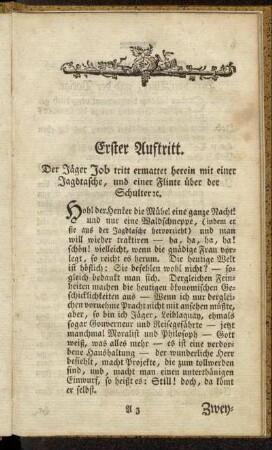 Erster Auftritt. - Vierzehnter Auftritt.