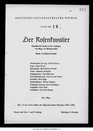 Der Rosenkavalier