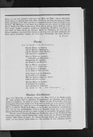 Goethes Christentum