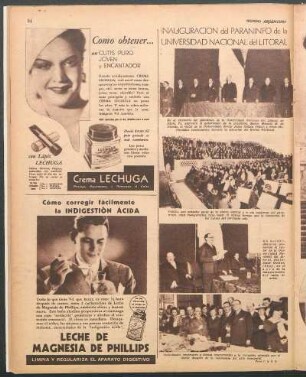 Inauguración del paraninfo de la Universidad Nacional del Litoral [Fotografías]