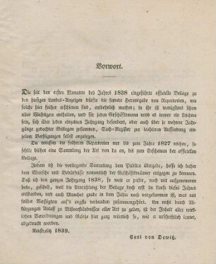 Vorwort. Aemter-Zunft-Privilegium