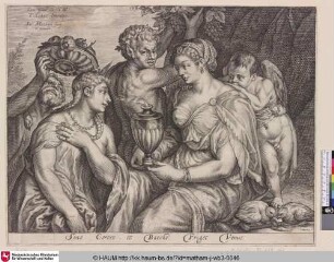 [Ohne Ceres und Bacchus friert Venus; Sine cerere et baccho friget venus. Terence, Eunuch 4, 732]