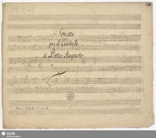 Sonatas - Mus.3065-T-2,5 : cemb : C