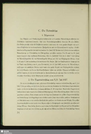 C. Die Niederschläge