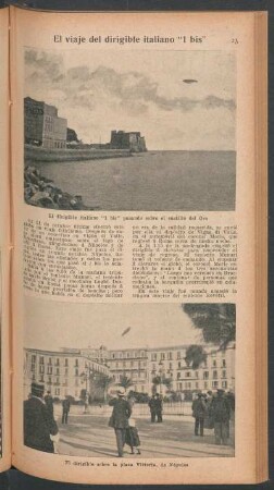 El viaje del dirigible italiano "1 bis"