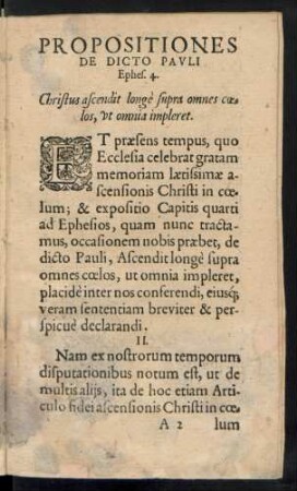 Propositiones De Dicto Pauli Ephes. 4.