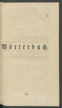 Wörterbuch