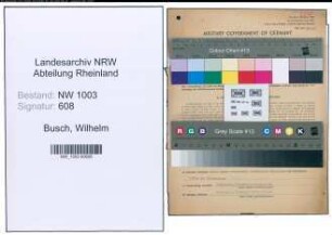 Entnazifizierung Wilhelm Busch , geb. 05.05.1911 (Metzgermeister)