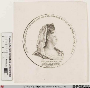 Bildnis Sophie Amalie, Erbprinzessin zu Braunschweig-Lüneburg-Wolfenbüttel, geb. Prinzessin von Holstein-Gottorp