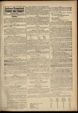 Zweite Ausgabe vom Samstag, den 10. Februar 1917.