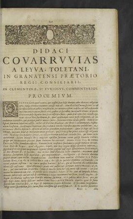 Didaci Covarruvias a Leyva Toletani. Relectio.
