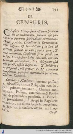 De Censuris