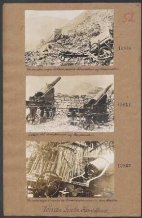 Von österr.-ungar. Truppen des Barcolapaßes eroberte ital. 28cm Haubitze