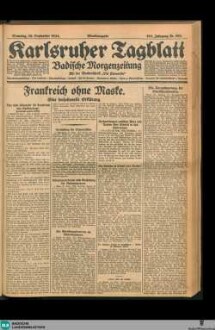 Karlsruher Tagblatt, Abendausgabe