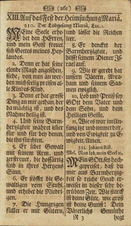 XIII. Auf das Fest der Heimsuchung Mariä.