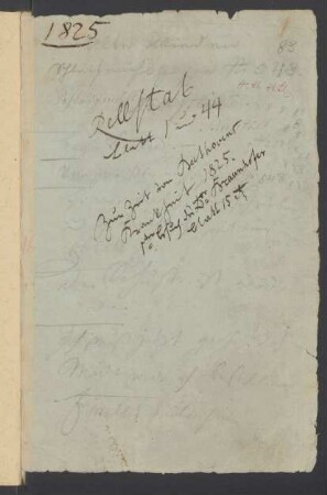 Konversationsheft 87 (ca. 10. - ca. 28. April 1825)