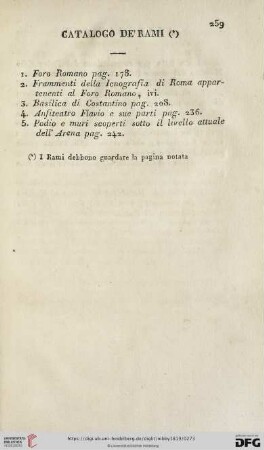 Catalogo de' Rami