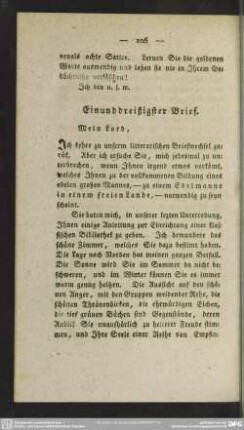 Einunddreißigster Brief