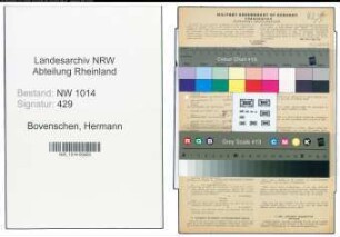 Entnazifizierung Hermann Bovenschen , geb. 11.08.1896 (Kaufmann)