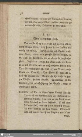 §. 58. Vom gebrannten Kalk