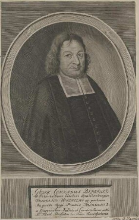 Bildnis des Georg Conradus Bergius