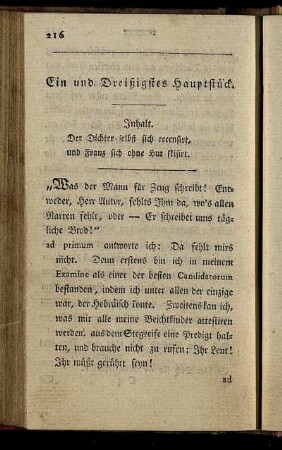 Ein und Dreißigstes Hauptstück. - Vier und dreysigstes Hauptstück.