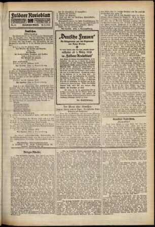 Zweite Ausgabe vom Donnerstag, den 25. Februar 1915.