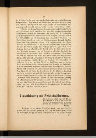 Braunschweig als Reichskaschemme