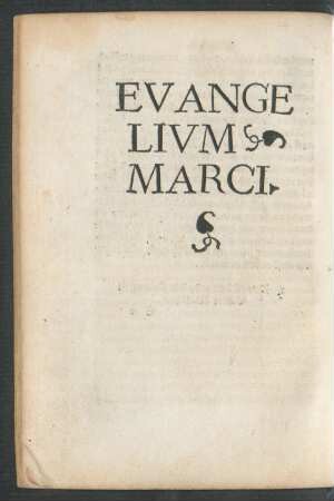 Evangelium Marci.