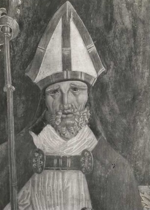Sachsen. Ponickau. Flügelaltar, 1511. Heiliger Nikolaus, Kopf