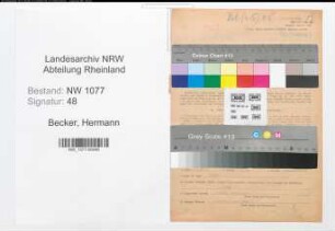 Entnazifizierung Hermann Becker , geb. 16.04.1901 (Polizist)