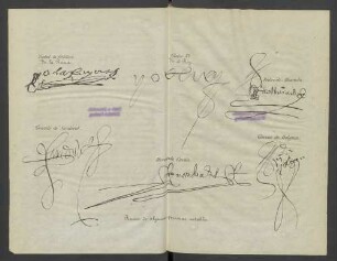 Firmas de algunas personas notables