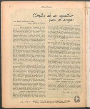 Cartas de un argentino que se enoja : Una utopía pedagógica que ahora puede realizarse