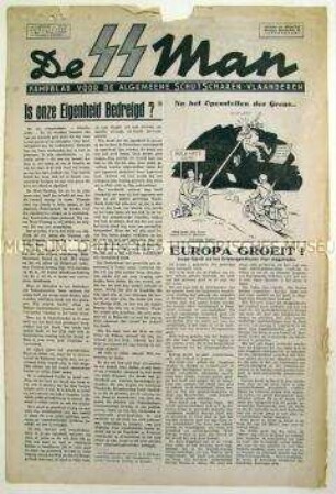 Wochenzeitung der flämischen SS "De SS Mann"