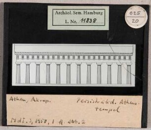 Athen: Akropolis, Peisistratid. Athenatempel
