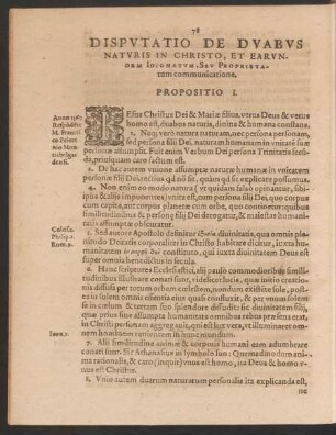 Disputatio De Duabus Naturis In Christo ...