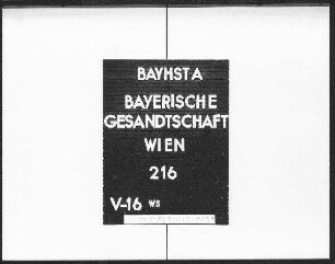 Aufzeichnungen und Aktenabschriften aus Wien