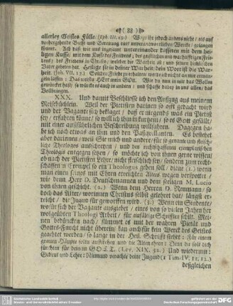 XXX. Der Paßquilllant und Vagant sind fleischlich gesinnet ...