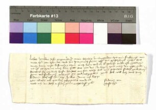 Schreiben Friedrich von Rosenberg wegen des Schultheißen zu Neubronn.