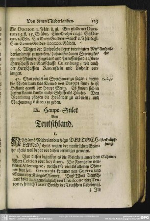 IX. Haupt-Stück Von Teutschland