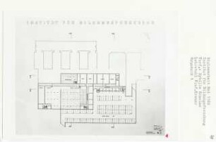 Institut für Bildungsforschung, Berlin-Lichterfelde (Diplomarbeit bei Willy Kreuer): Grundriss Kellergeschoss 1:200