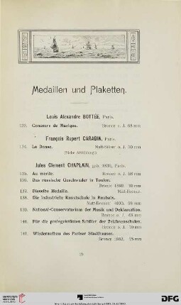 Medaillen und Plaketten (Nr. 133-174)